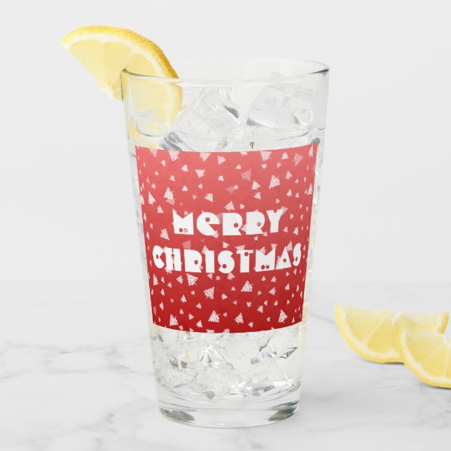 Weihnachtsbaum Glas (Vorderseite Ice)