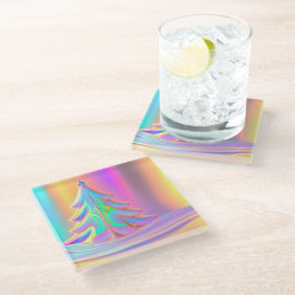 Weihnachtsbaum Glasuntersetzer