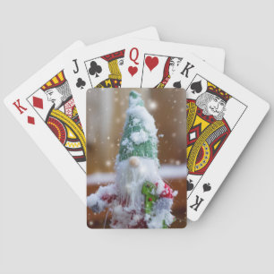 Weihnachtsbaum Gnome VI Spielkarten