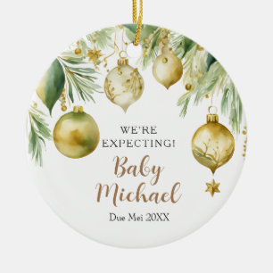 Weihnachtsbaum Gold Ornamente erwarten wir