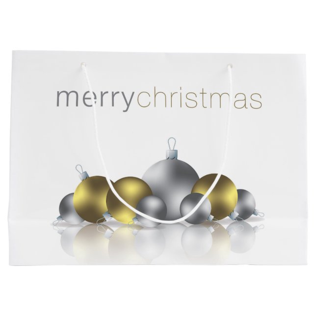 Weihnachtsbaum Große Geschenktüte (Rückseite)