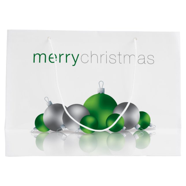 Weihnachtsbaum Große Geschenktüte (Rückseite)