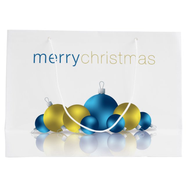 Weihnachtsbaum Große Geschenktüte (Rückseite)