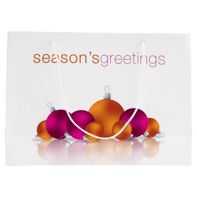 Weihnachtsbaum Große Geschenktüte (Rückseite)