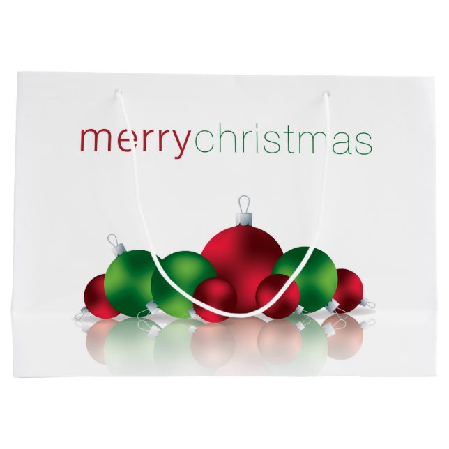 Weihnachtsbaum Große Geschenktüte (Rückseite)