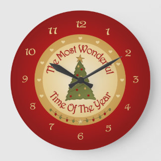 Weihnachtsbaum Große Wanduhr
