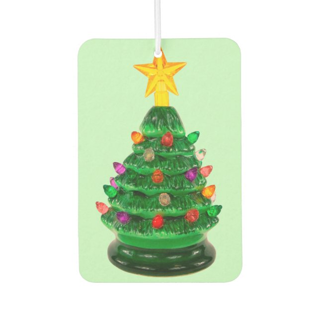 Weihnachtsbaum Grüne Luft Freshener Autolufterfrischer (Vorderseite)