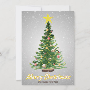 Weihnachtsbaum-Grußkarte Feiertagskarte
