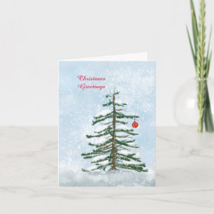 Weihnachtsbaum-Grußkarte Karte