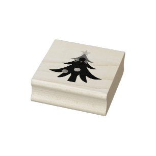 Weihnachtsbaum Gummistempel