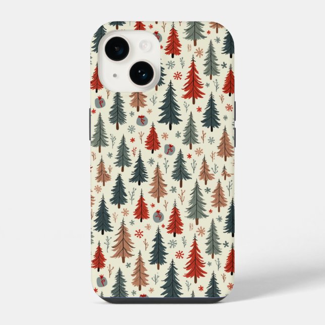 Weihnachtsbaum-Handyhülle iPhone 14 Hülle (Rückseite)