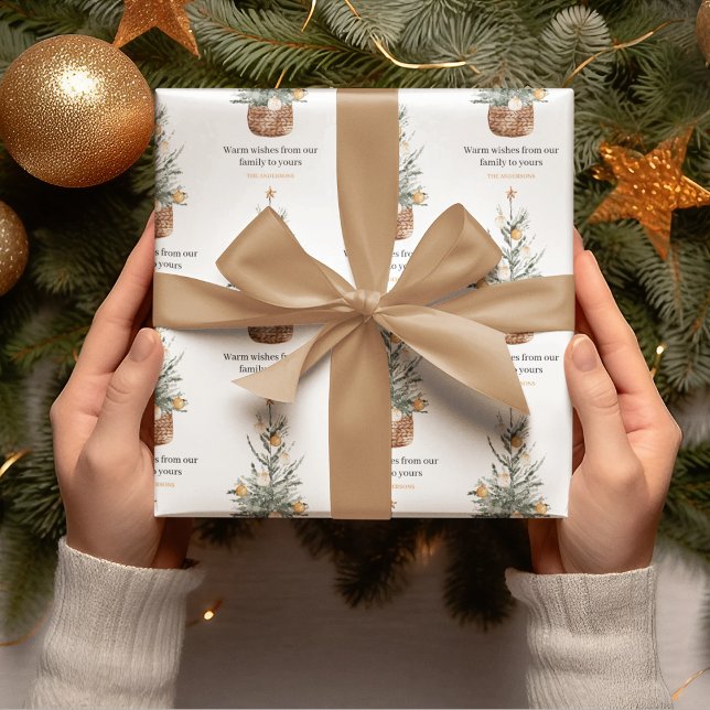 Weihnachtsbaum | Happy Holiday Geschenkpapier (Von Creator hochgeladen)
