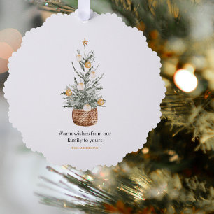 Weihnachtsbaum   Happy Holiday Ornament Karte