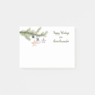 Weihnachtsbaum Happy Holidays Wassercolor Sticky Post-it Klebezettel