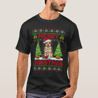 Weihnachtsbaum hässlicher Stil Weihnachtsmann Hut T-Shirt