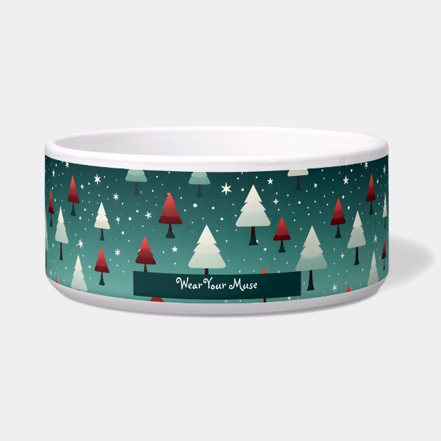 Weihnachtsbaum Haustier Bowl Napf (Vorderseite)