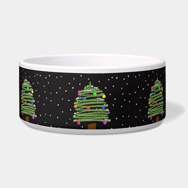 Weihnachtsbaum Haustier Bowl Napf (Vorderseite)
