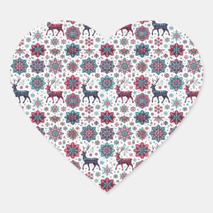 Weihnachtsbaum Herz-Aufkleber