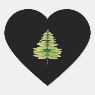 Weihnachtsbaum Herz-Aufkleber