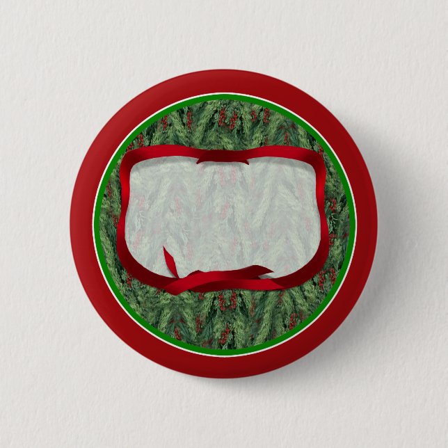 Weihnachtsbaum Hintergrund Button (Vorderseite)