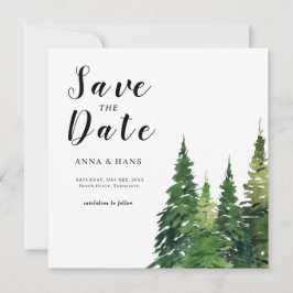 Weihnachtsbaum-Hochzeit Save The Date