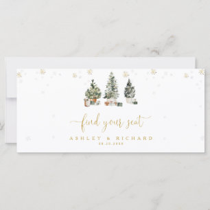 Weihnachtsbaum-Hochzeits-Head-Table-Schild