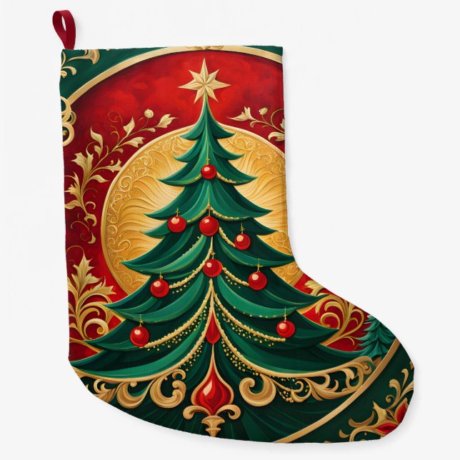 Weihnachtsbaum Holiday Strumpf Großer Weihnachtsstrumpf (Vorderseite)