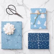 Weihnachtsbaum Holly Blue White Muster