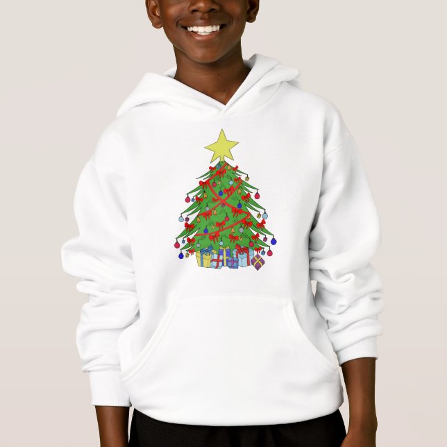 Weihnachtsbaum Hoodie (Vorderseite)