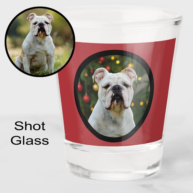 Weihnachtsbaum Hund Lover Foto Kleine Geschenk Schnapsglas (Von Creator hochgeladen)