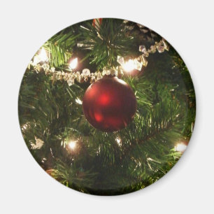 Weihnachtsbaum I Feiertag Hübscher grüner und rote Magnet