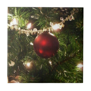 Weihnachtsbaum I Urlaub Hübsch grün und rot Fliese