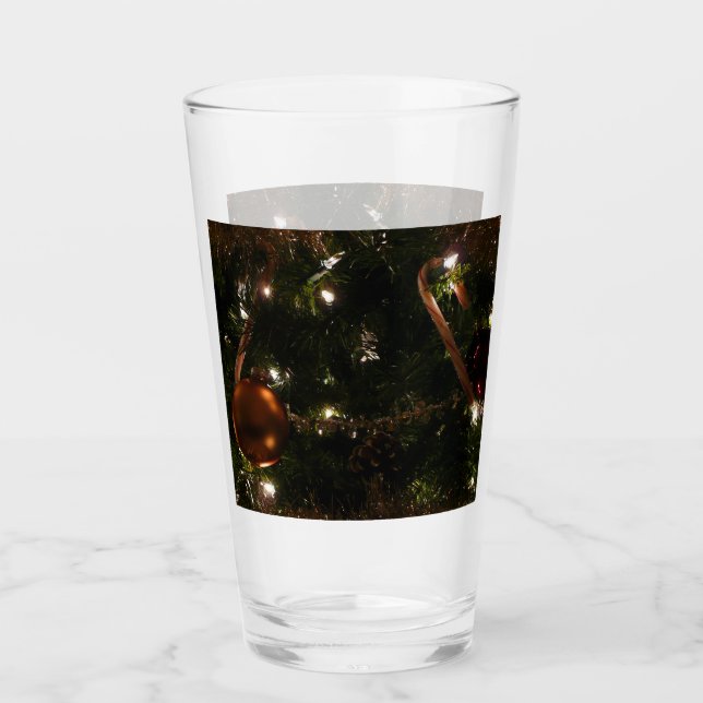 Weihnachtsbaum III Urlaubsszene Glas (Vorderseite)