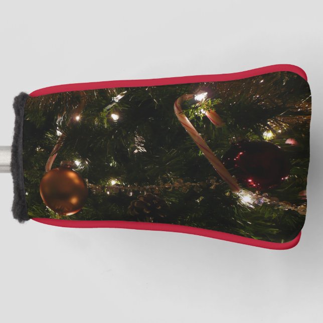 Weihnachtsbaum III Urlaubsszene Golf Headcover (Vorderseite)