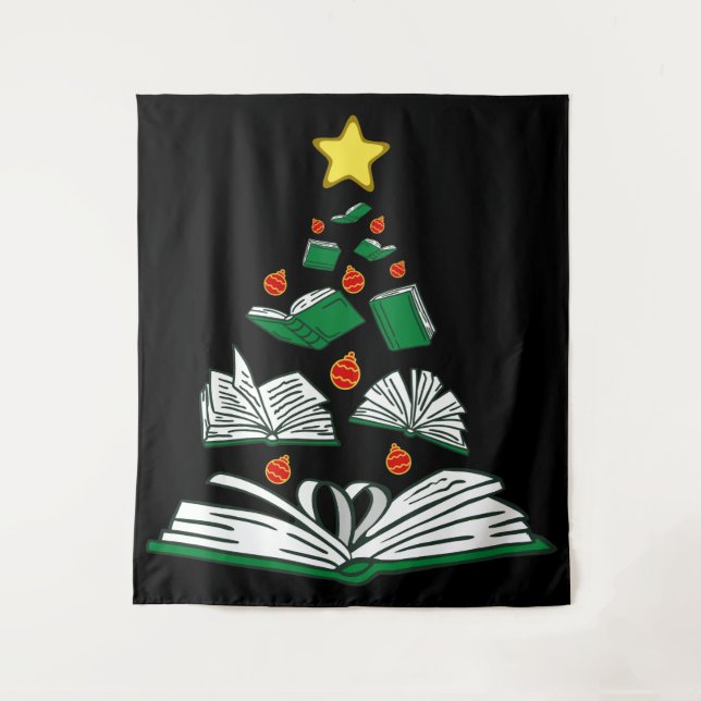 Weihnachtsbaum III Wandteppich (Vorderseite)