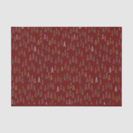 Weihnachtsbaum Illustration Wasserfarbe Seidenpapier