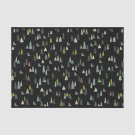 Weihnachtsbaum Illustration Wasserfarbe Seidenpapier