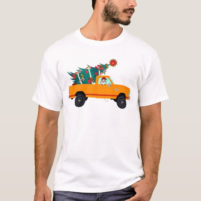 Weihnachtsbaum im 4x4 T-Shirt (Vorderseite)