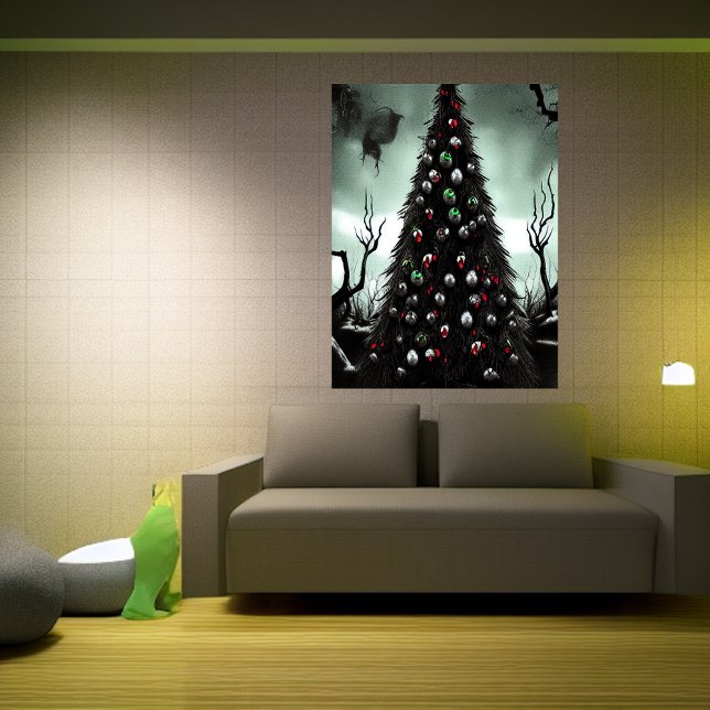Weihnachtsbaum im Horror | Art der AI Poster (Von Creator hochgeladen)