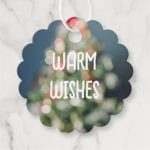 Weihnachtsbaum im Vintagen Stil Geschenkanhänger