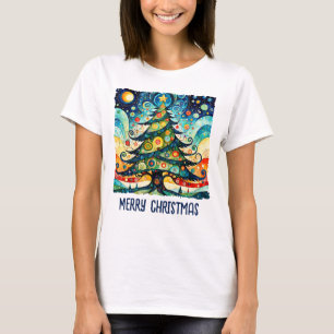 Weihnachtsbaum in abstrakter Kunst 3 - Fanspass T-Shirt
