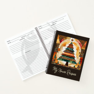 Weihnachtsbaum in abstrakter Kunst 44 - Fan Fun Notizbuch