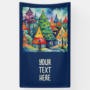 Weihnachtsbaum in abstrakter Kunst 8 - Fanspass Banner