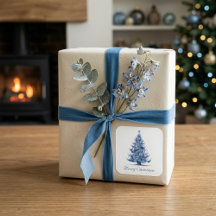 Weihnachtsbaum in Delft Blue anpassbar