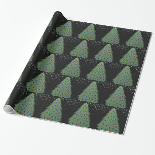 Weihnachtsbaum in der Nacht~ Geschenk-Verpackung Geschenkpapier