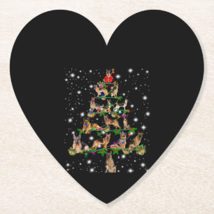 Weihnachtsbaum in Deutschland mit Lichteinfall Untersetzer