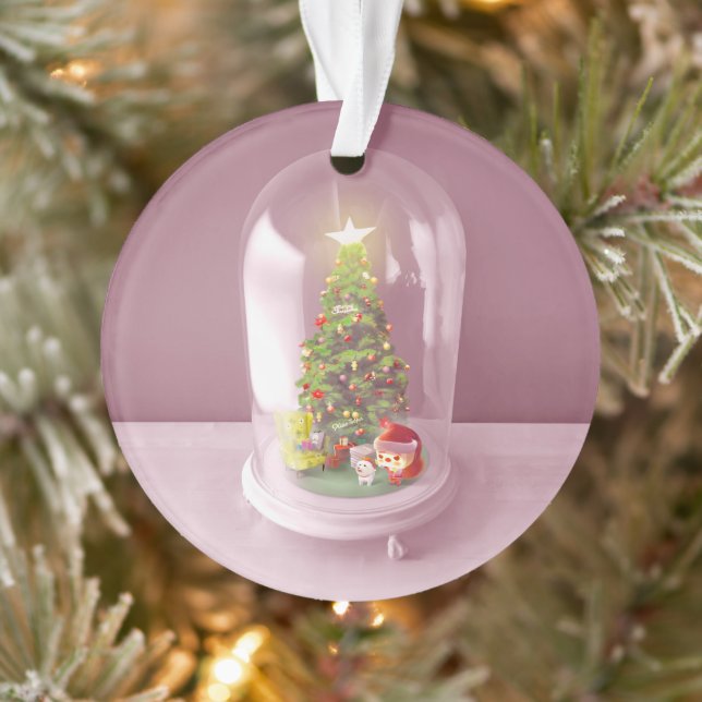 Weihnachtsbaum in einem Glaskuppel Ornament (Baum)
