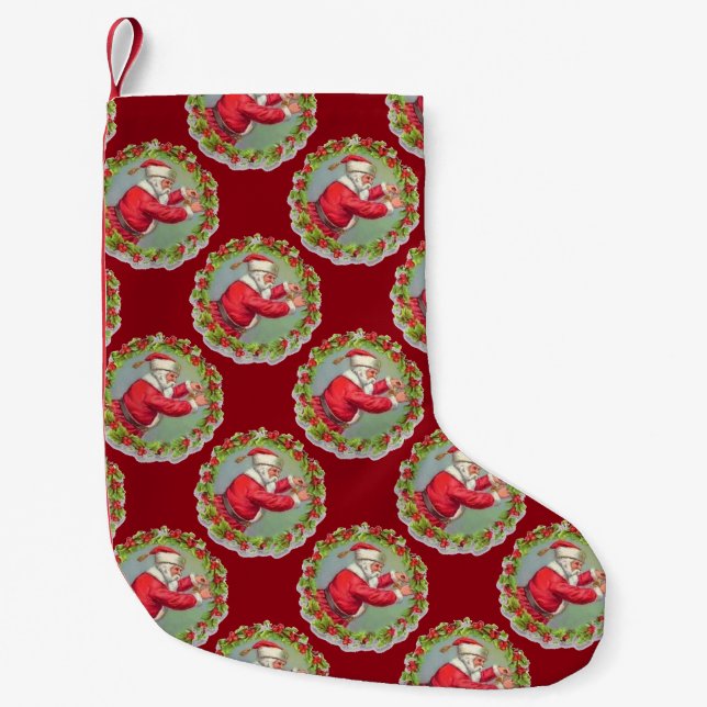 Weihnachtsbaum in einem Kraut Weihnachtsbaum Strum Kleiner Weihnachtsstrumpf (Vorderseite)