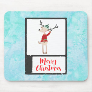 Weihnachtsbaum in einem üppigen Pullover Mousepad