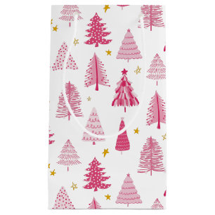 Weihnachtsbaum in Rosa Kleine Geschenktüte